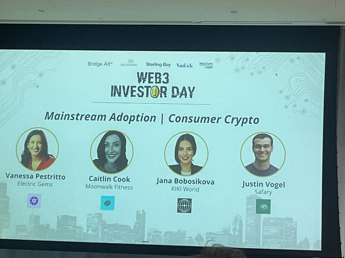 AccelerateWeb3's tweet image. Had an amazing time at the Chicago web3 Investor Day, with @decasonic .
Super bullish to hear @DeadCaitBounce of @moonwalkfitness, @janabobosik of @kikiworld_ , @jkey_eth of @Safaryclub and more, discuss the incredible progress they’ve made pushing the boundaries of web3…