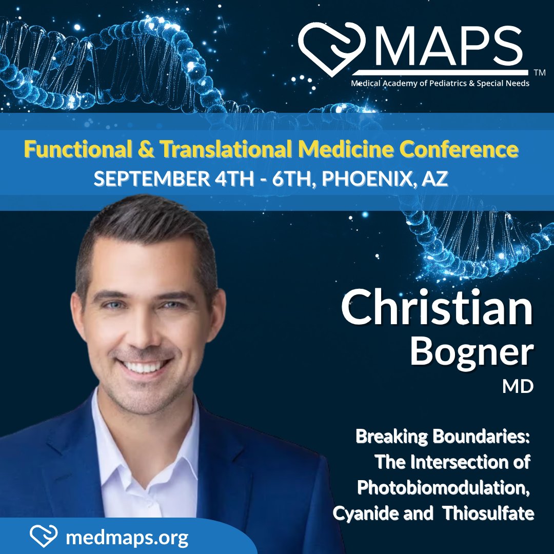 What if biochemical toxicities like cyanide buildup, sulfur imbalance, and mitochondrial dysfunction were behind your toughest cases of autism? 🧠

Dr. Christian Bogner breaks it down at #MAPSConference:
✅ Real-world labs
✅ Clinical tools
✅ Biochemical insight
✅