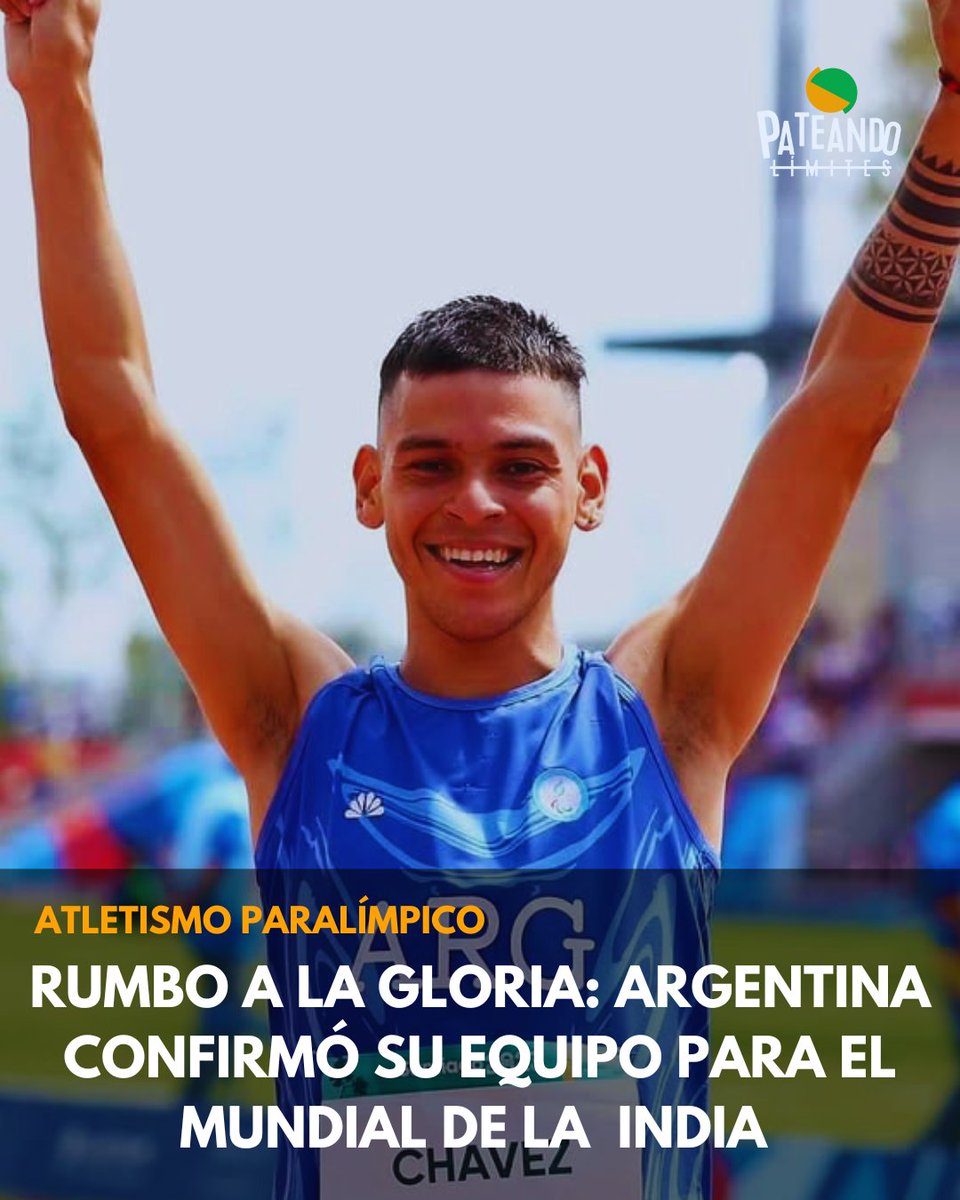 #AtletismoParalímpico  ¡RUMBO A LA GLORIA! 🇦🇷 ARGENTINA CONFIRMÓ SU EQUIPO PARA EL MUNDIAL DE PARA ATLETISMO 🔥
El Copar confirmó  el equipo  Argentino que estará en el  Mundial New Delhi 2025
▶️ Ingresá a Pateandolimites.com y conocé quienes son los atletas argentinos