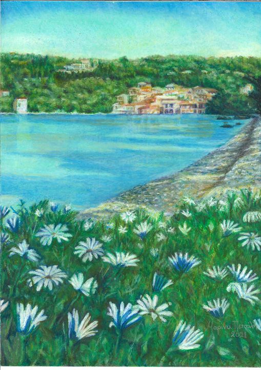 Art of the Day: "Daisies on the beach". Buy at: ArtPal.com/Smaltokosmo?i=…