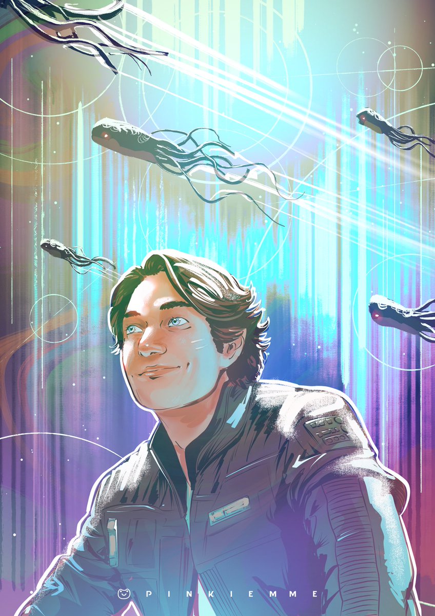 Pinkiemme's tweet image. Thinking about Ezra after seeing the new pic of @EmanEsfandi from Season 2 of Ahsoka!! 💫🩵 #BridgerBrigade