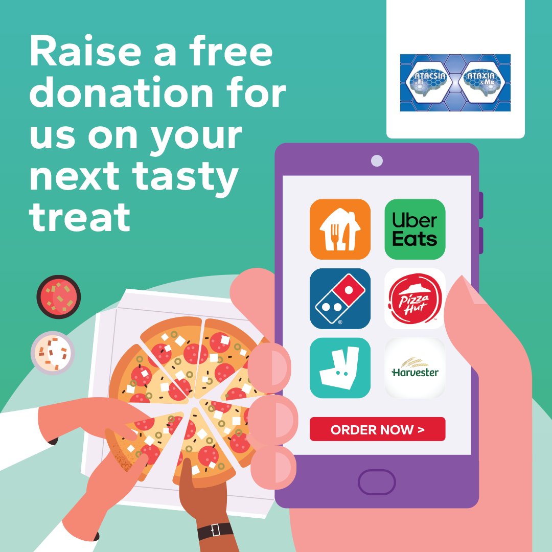 Ataxia_and_Me's tweet image. Its #FriYAY🍔 order a #takeaway and Make it count! 🍕
Order via @GiveasyouLive & they’ll donate to #Atacsia / #Ataxia
#Charity —at no extra cost!
Order now
giveasyoulive.com/join/atacsiaaf…
