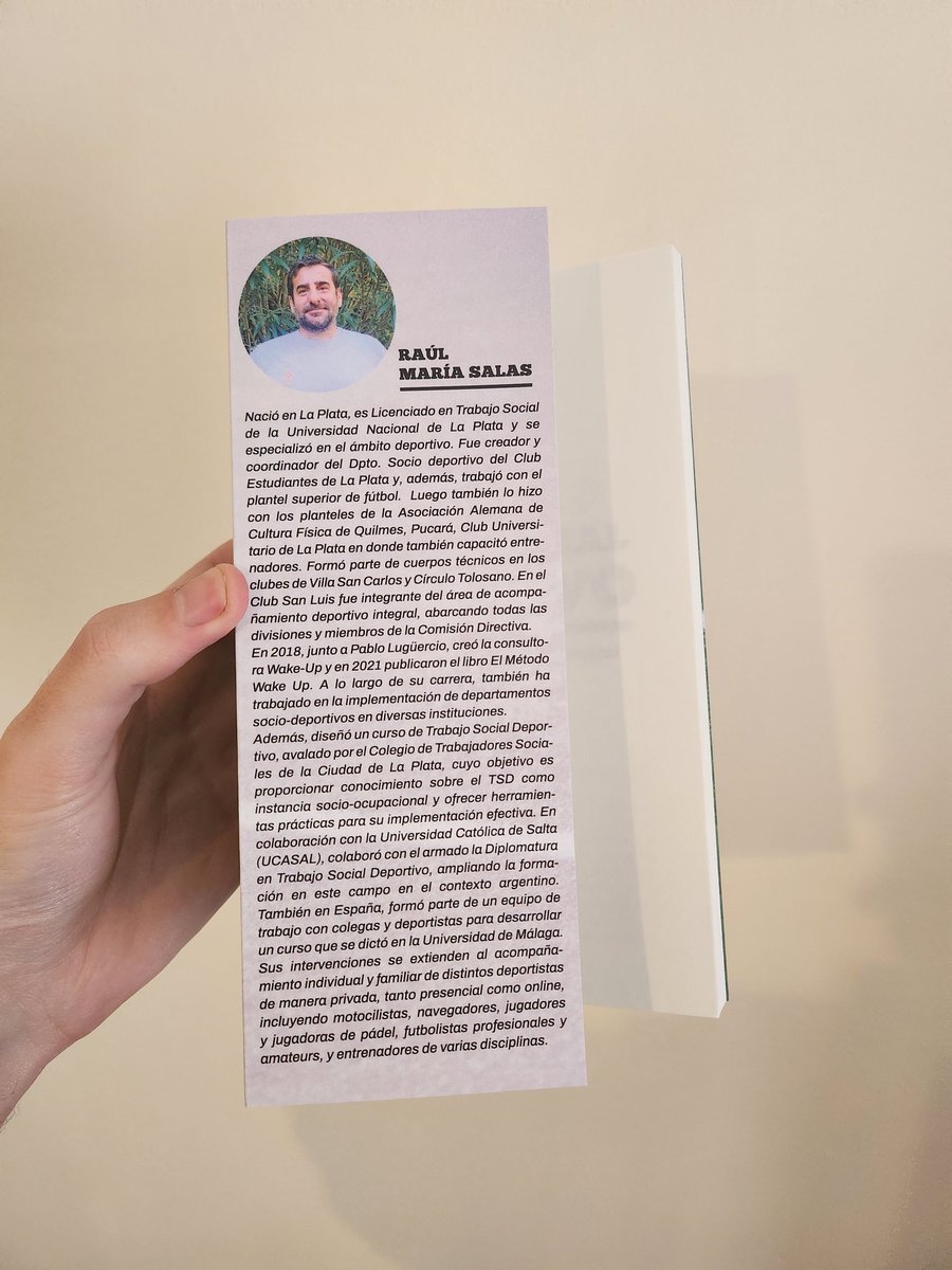 Librosfanaticos's tweet image. Raúl Salas desarrolla desde hace tiempo este trabajo en diversas instituciones y disciplinas deportivas.
📖 Este libro busca ser una guía para deportistas, entrenadores, dirigentes y profesionales interesados en el acompañamiento integral.
Disponible: libreriafanaticos.com/producto/traba…
