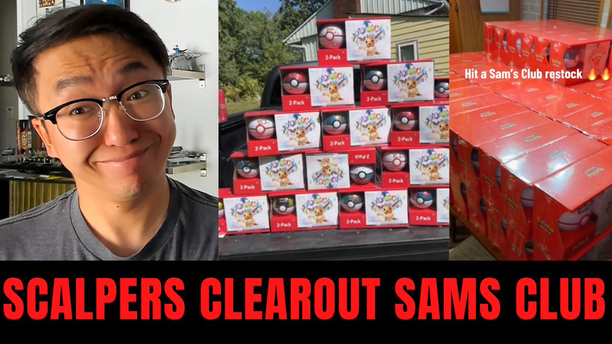 Kennyboulder's tweet image. Sam's Club Prismatic Evolutions Bundle Drop was a complete disaster. Scalpers were able to buyout everything and there were no limits.
Shoutouts to @ScalpersDaWild for exposing these dudes and compiling all the videos.
Video:
youtu.be/-dqDP9u9OTQ