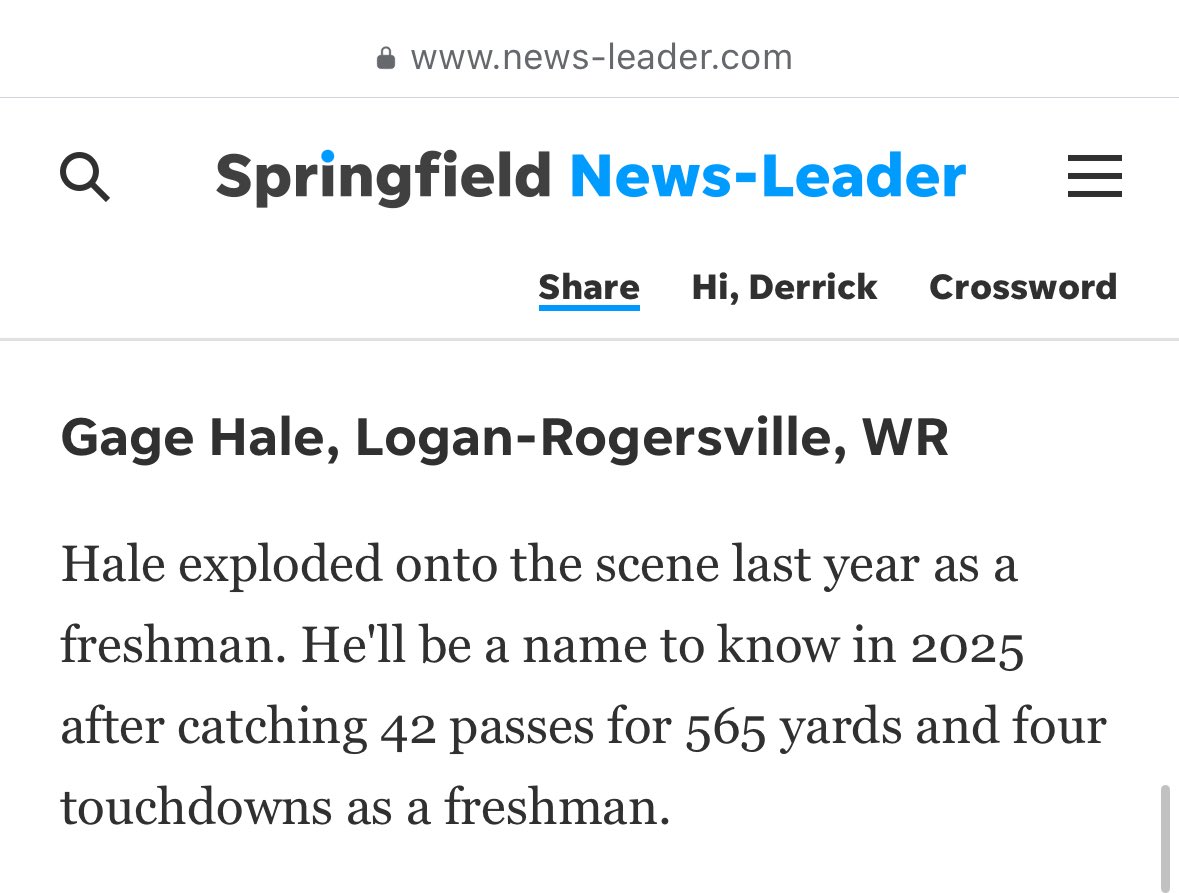 Great kid off the field too. Excited to see what he does in both football and track this season.