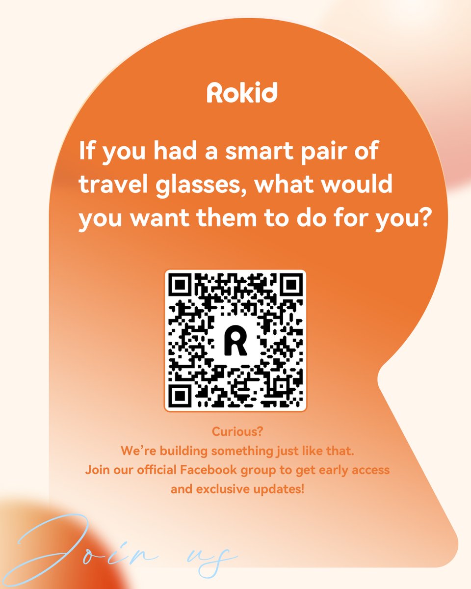 👓 What if your travel glasses could do anything?
Live translation? Sign reading? Navigation?
👇 Tell us your dream features in the comments!
✨ Something exciting is in the works…
👉 Join our Facebook group for early access: facebook.com/groups/1463071…