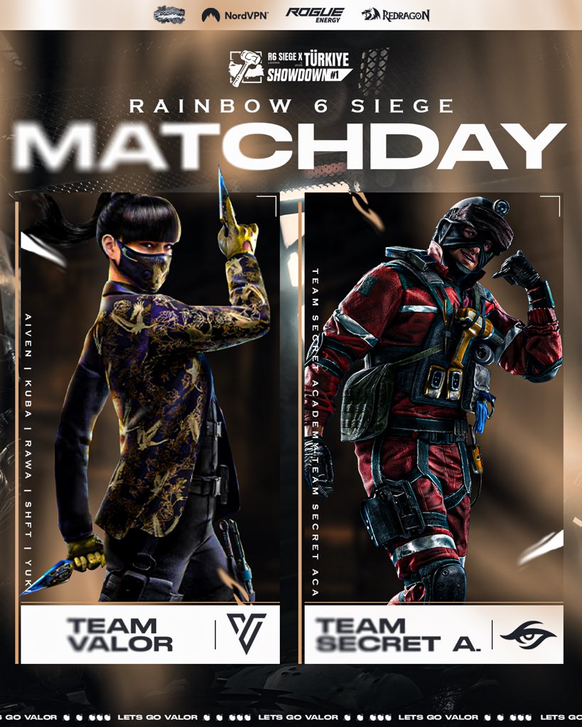 TeamValor8_'s tweet image. GAME DAY | @R6esportsEU
It’s a double game day for the R6 guys, first game being a qualifier and the second game being a big one against @teamsecret . Winner qualifies for finals 🔥
🇸🇰 @Aiven_R6
🇨🇿 @MengoR6
🇮🇶 @rawafps
🇨🇿 @shftR6
🇨🇿 @Yukinaut
🇩🇪 @_BZ_R6
🖼️…