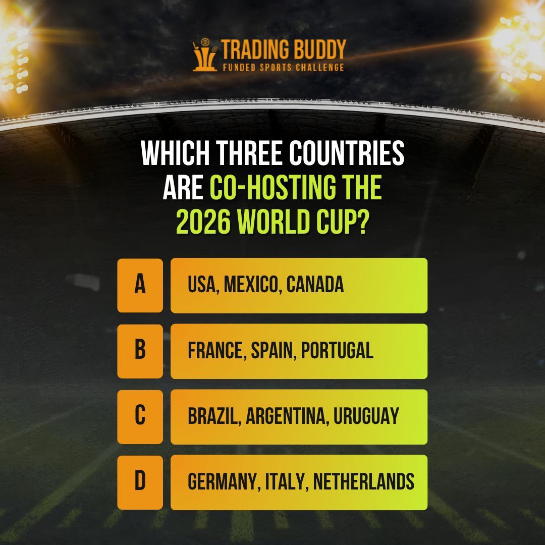 TheTradingBuddy's tweet image. Can you name the three co-hosts for the 2026 World Cup?
#WorldCup #FootballTrivia