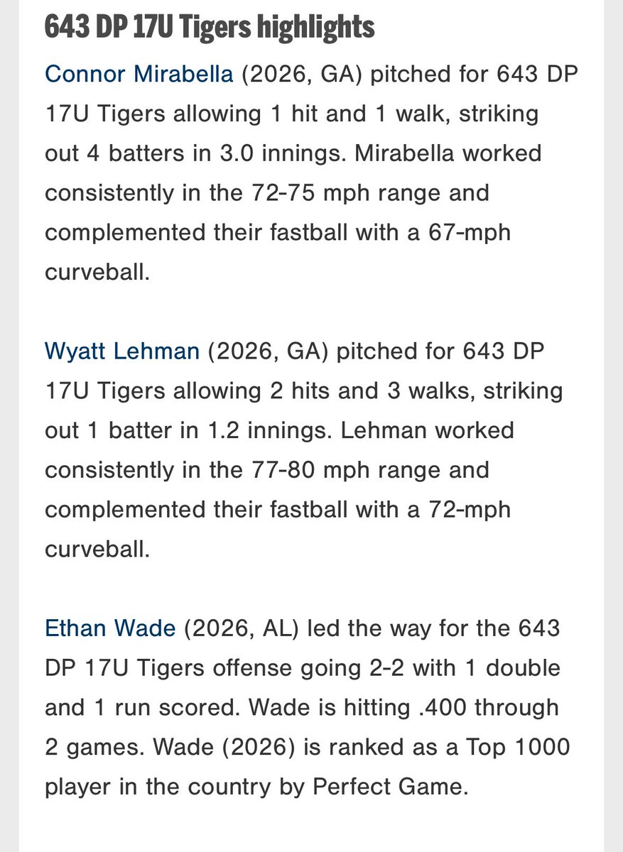eowade08's tweet image. Big win with the boys
2-2 with 3 RBI
@643DPAthletics @ZWill643 @PralgoDanny @PG_Georgia @PG_Uncommitted @PG_Scouting
@ConnorMirabell2 @BrittFarr10 @sebasgarrido07 @ian_cobbs @C_Mac2026 @elan_lieberman @NilesRedrick @DevinWoodward00
