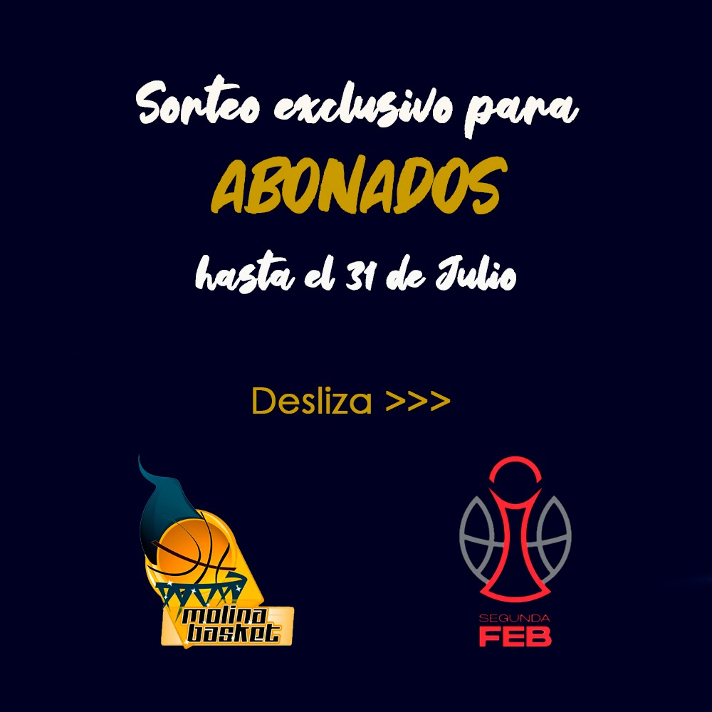 molinabasket's tweet image. 🎁 ¿Te imaginas vivir un partido de Segunda FEB como un auténtico VIP?
Pues esta temporada en Molina Basket… puede pasar. 👀🔥

Todos los que se hayan abonado hasta el 31 de julio entrarán en el sorteo (1 agosto) de una EXPERIENCIA VIP para dos personas.

&amp;gt;&amp;gt;