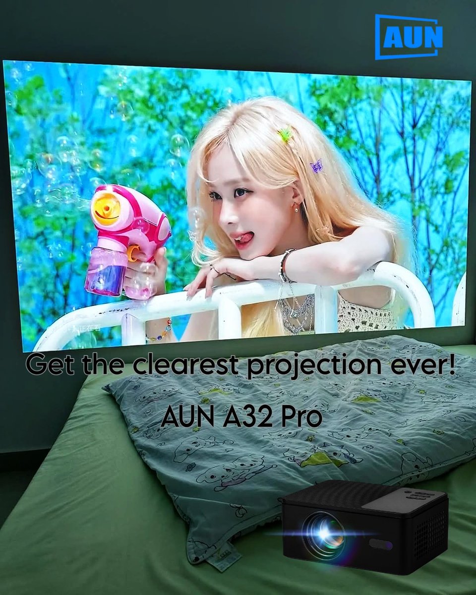 aun_projector's tweet image. 🎥 Experience cinema-quality visuals right from your bed!
✨ AUN A32 Pro delivers ultra-clear, vibrant projection like never before.

#AUNA32Pro #HomeTheaterVibes #CrystalClearView #MiniProjector #MovieNightEveryNight #SmartLiving #ProjectorLife #AUNProjector #VisualPerfection