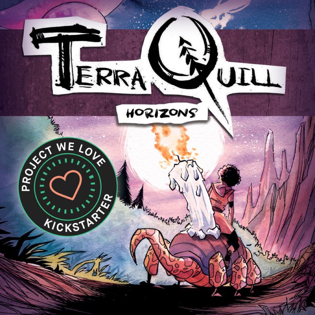 ShawnDaley's tweet image. TerraQuill Horizons #1 has been on Kickstarter for a full week now. If you want some cozy emotional fantasy comics, hop in at TerraQuill.com