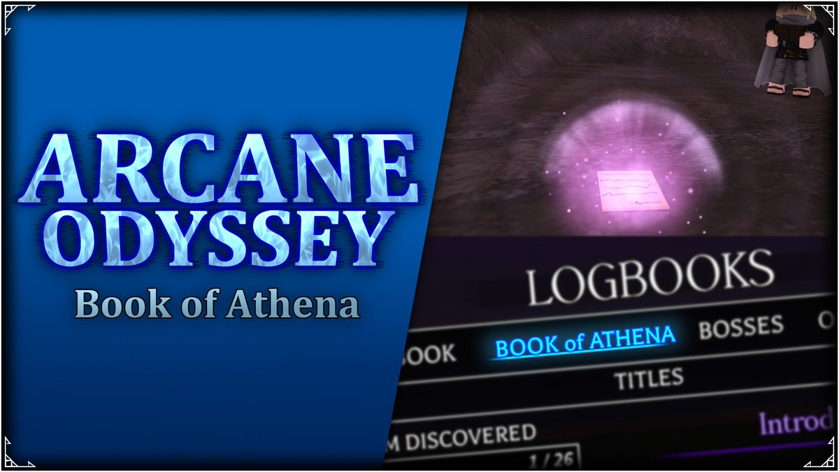 _ArcaneOdyssey's tweet image. A new feature coming in Full Release, is the Book of Athena.
By exploring the Dark Sea, you can collect pages of Athena's Wisdom. These pages contain information accumulated by the Goddess Athena herself to inform the one who is destined to bring order to the War Seas, you.…