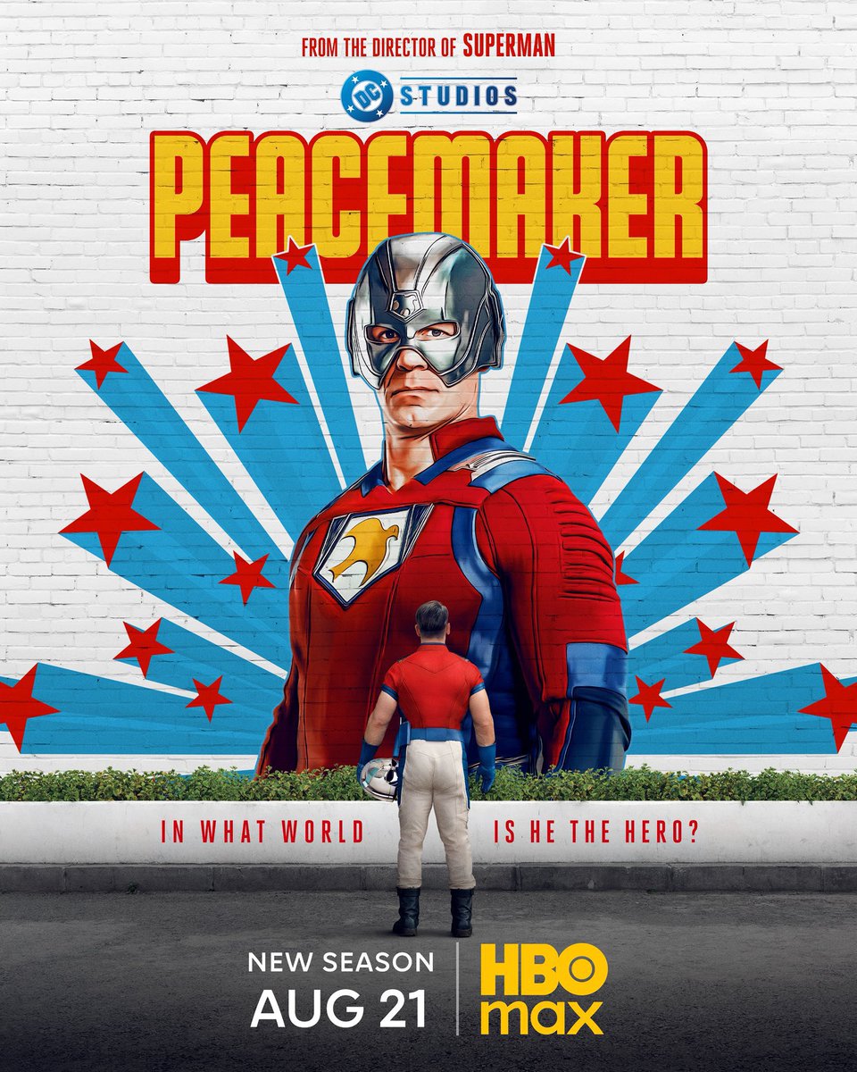 Ça approche ! #Peacemaker saison 2, ça commence le 22 août chez nous. Hâte ! Gunn a dit que les univers de poche vus dans Superman étaient au cœur de la saison, espérons que ça ne gâche pas la fête.