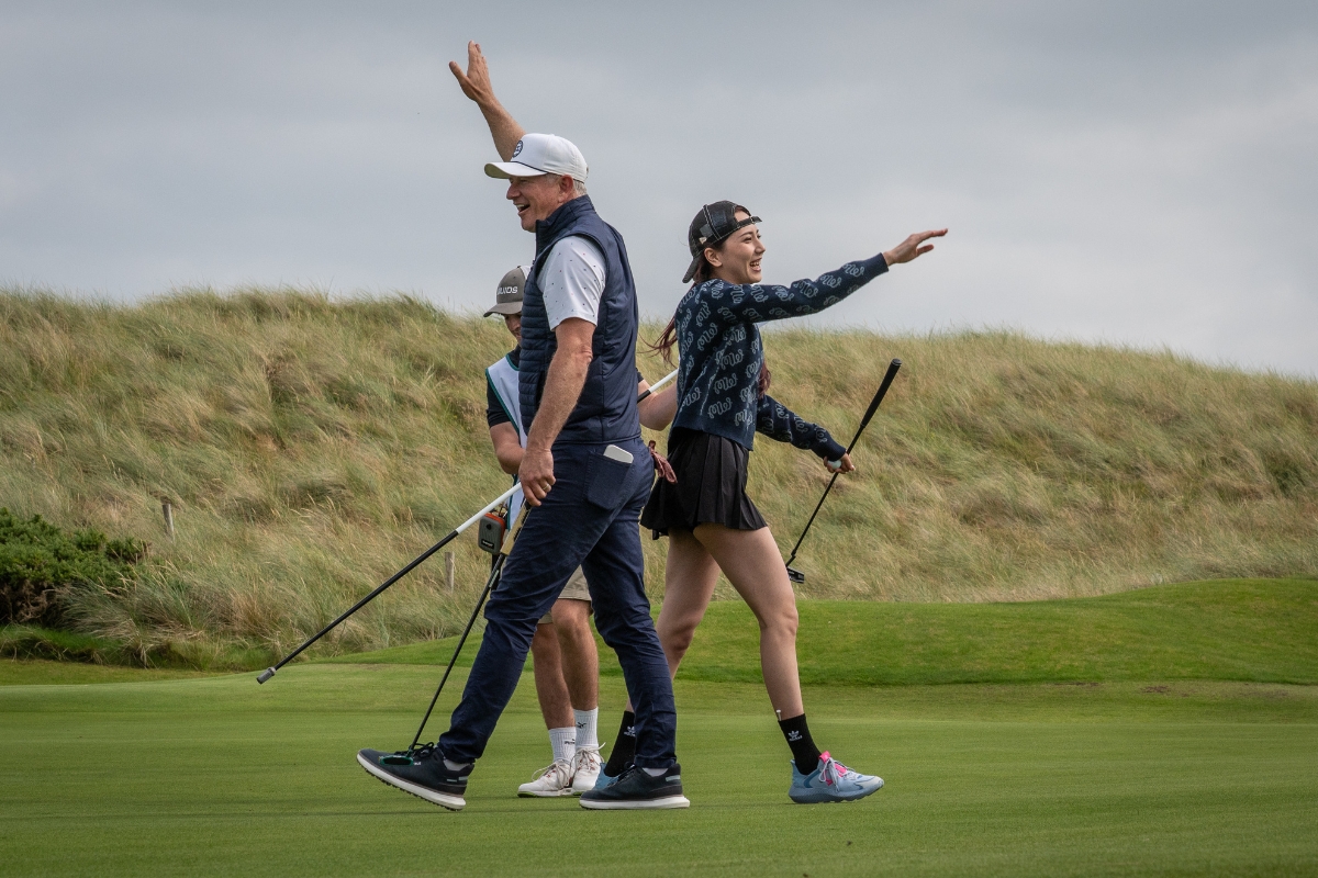 CarrGolfTravel's tweet photo. Swipe through the smiles, style, and scenes from an unforgettable opening day on the Old Tom Morris Links.
#TeewithDad #FatherDaughterGolf2025
Check the leaderboard: https://t.co/fFQvq0D8q7 https://t.co/H0HuOB8kfo