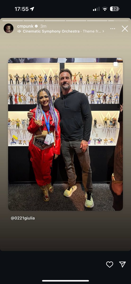 CMPunkStories's tweet image. CM Punk shares a post from Giulia of her with Punk at #SDCC.
25th July 2025