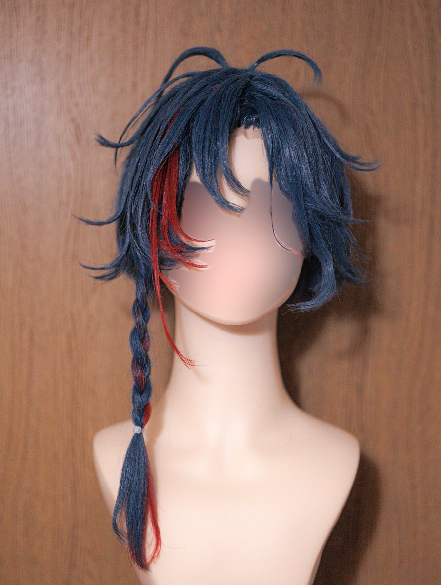 camera_hisa's tweet image. 依頼物の魁星のグッズ衣装のウィッグを作りました
俺天才かもしれない（自画自賛）
