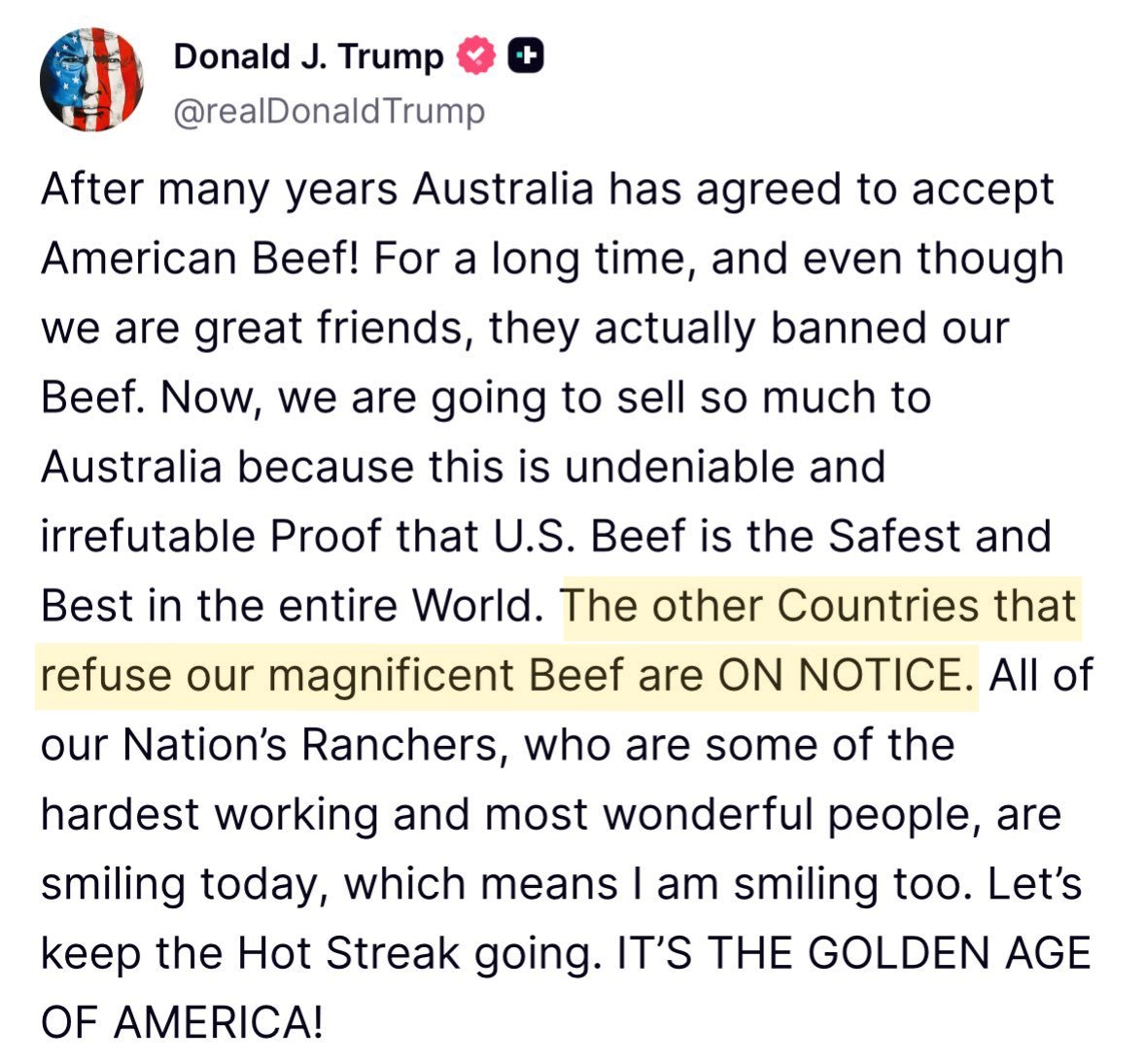 Tedworld4's tweet image. Hey @KidRock  What about it? Create a tune?

Our Magnificent Beef
(Hip Hop Track) [Intro]

Yo, turn the grill up, let it sizzle and pop,
We talkin’ ‘bout that beef, the cream of the crop!
From the pasture to the plate, it’s a vibe, no grief,
Let’s spit some bars ‘bout our…