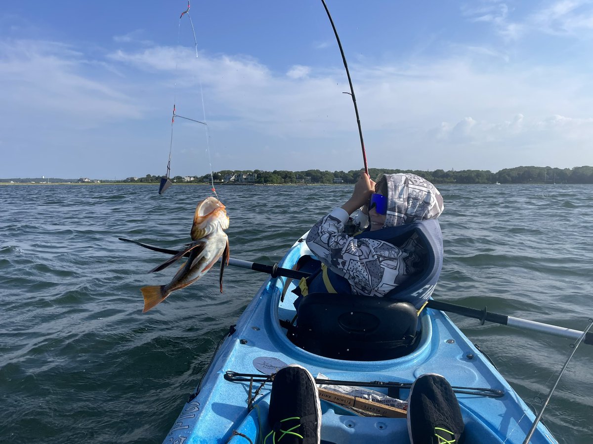 jsickles33's tweet image. One tried to get back at me last night, so we went back and took 3 more of his friends…Ty nabbed a sea robin too. Bay was extremely rough and windy. #takeakidfishing #capecod