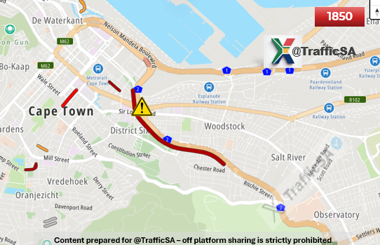 TrafficSA's tweet image. Cape Town - Live View:  N2 Nelson Mandela Boulevard