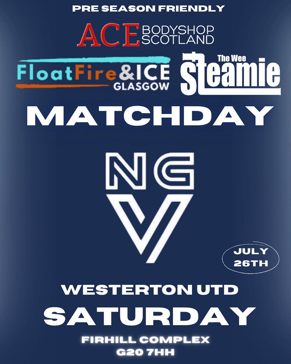 MATCHDAY
Tomorrow we return to Firhill for our 5th pre season fixture. 

Up against Westerton Utd. 

KO 10am.

🔵⚪️