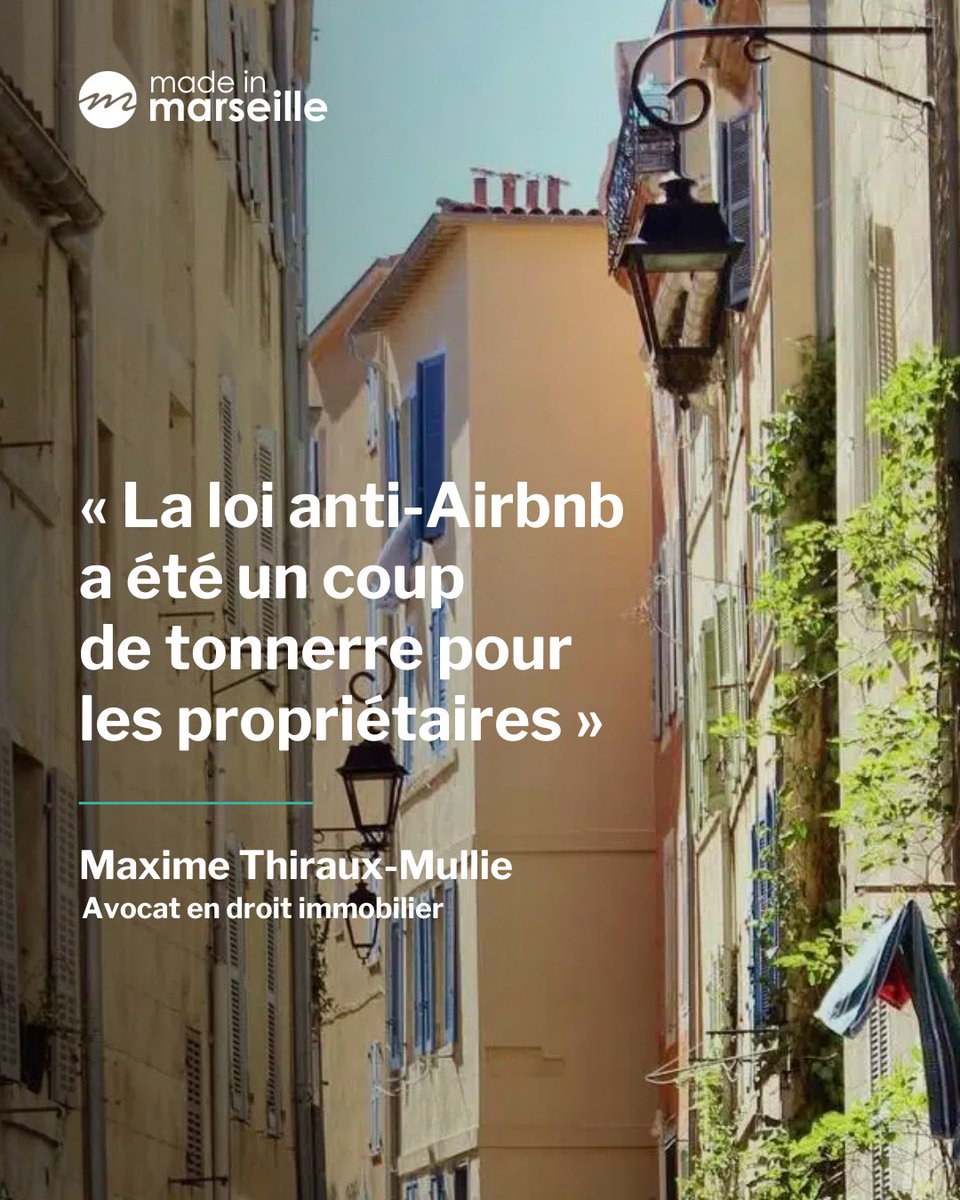 MadeMarseille's tweet image. 💬 Avec la loi dite "anti-Airbnb", les règles changent pour les propriétaires. Maxime Thiraux-Mullie, avocat en droit immobilier, décrypte pour nous les conséquences.
➡️ tinyurl.com/m327byh9