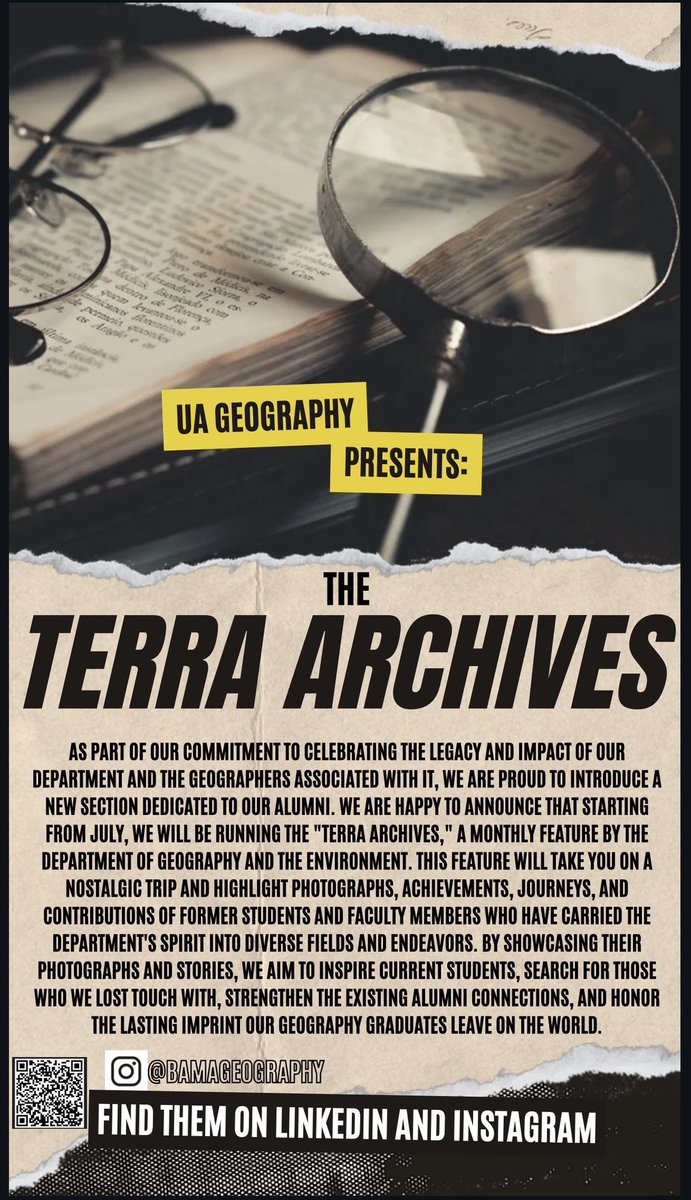 Department of Geography & the Environment, UA tweet media