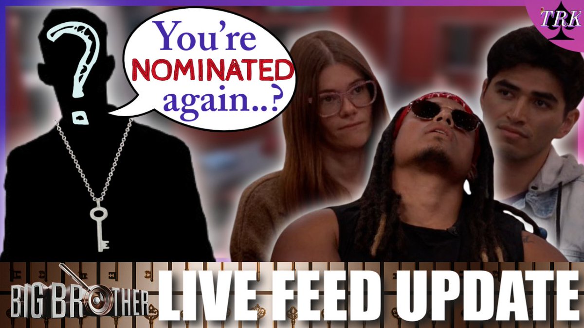 TRealityKingdom's tweet image. I will be LIVE🚨 IN 30 Minutes to discuss the New HOH and their plans (or lack thereof) for the nominations this week! Be sure to join me! ☺️ #BB27 

A New HOH with the EXACT Same Nominees... | Big Brother 27 Occasionally ... youtube.com/live/gZhgDVhtL… via @YouTube