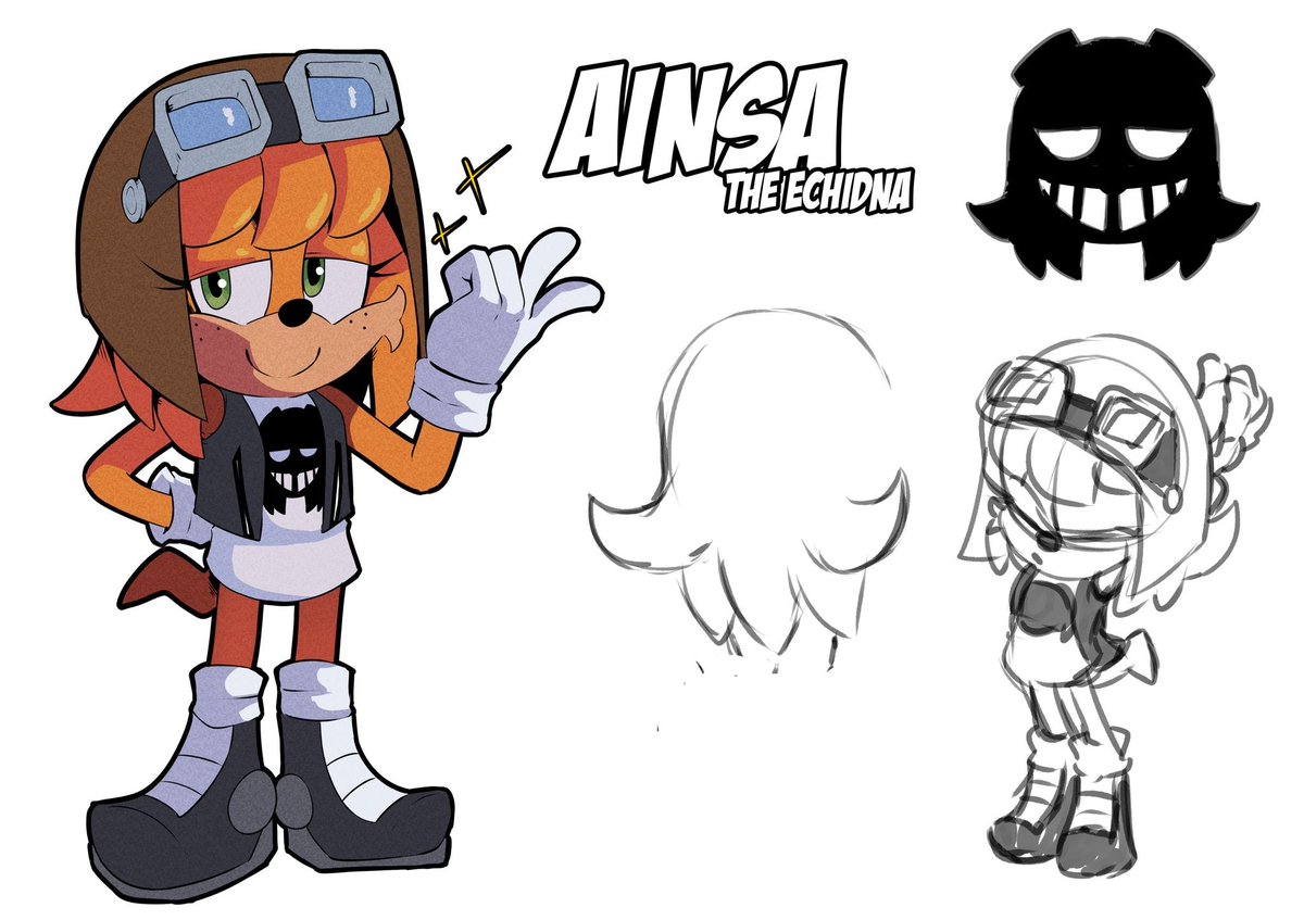 SoloDimePera's tweet image. hace ya unos años me habia inventado este Oc, se supone que era la lider de una banda de criminales todos incompetentes que rivalizaba con el Team chaotix, trabajaban mucho para eggman y hasta le robaron su logo y se lo repintaron, mucho contexto(?