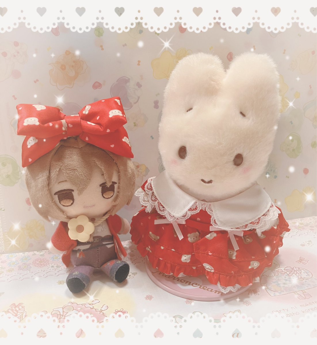 uzura_zatta's tweet photo. #フラメモぬい写真部
お揃い🧸🎀 https://t.co/Qix0WmCdVs
