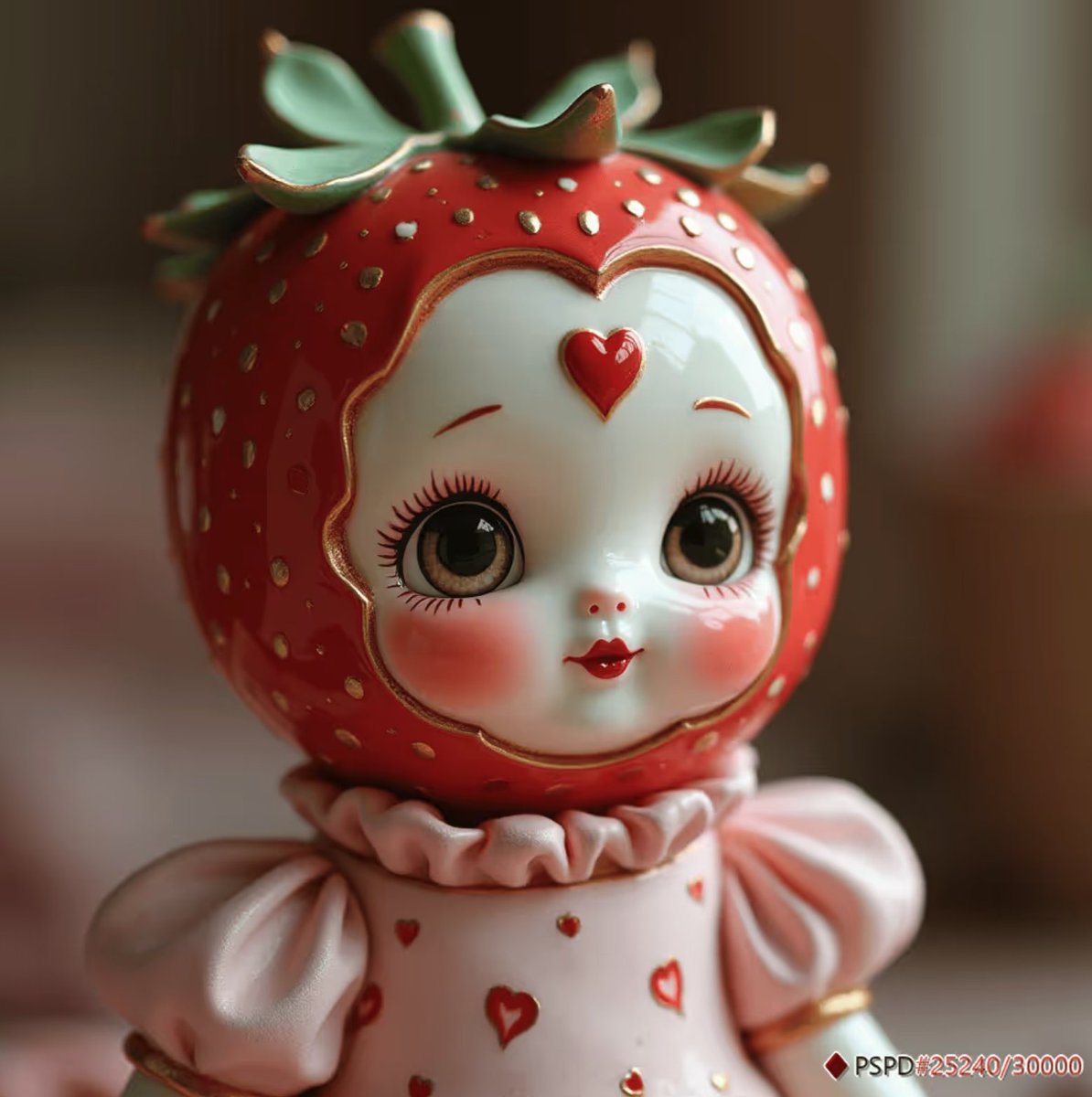 cd_BE's tweet image. So I found these Pastel Strawberry Porcelain Doll in my hidden. Minted 6 days from a NullAddress. They do look kinda cute.