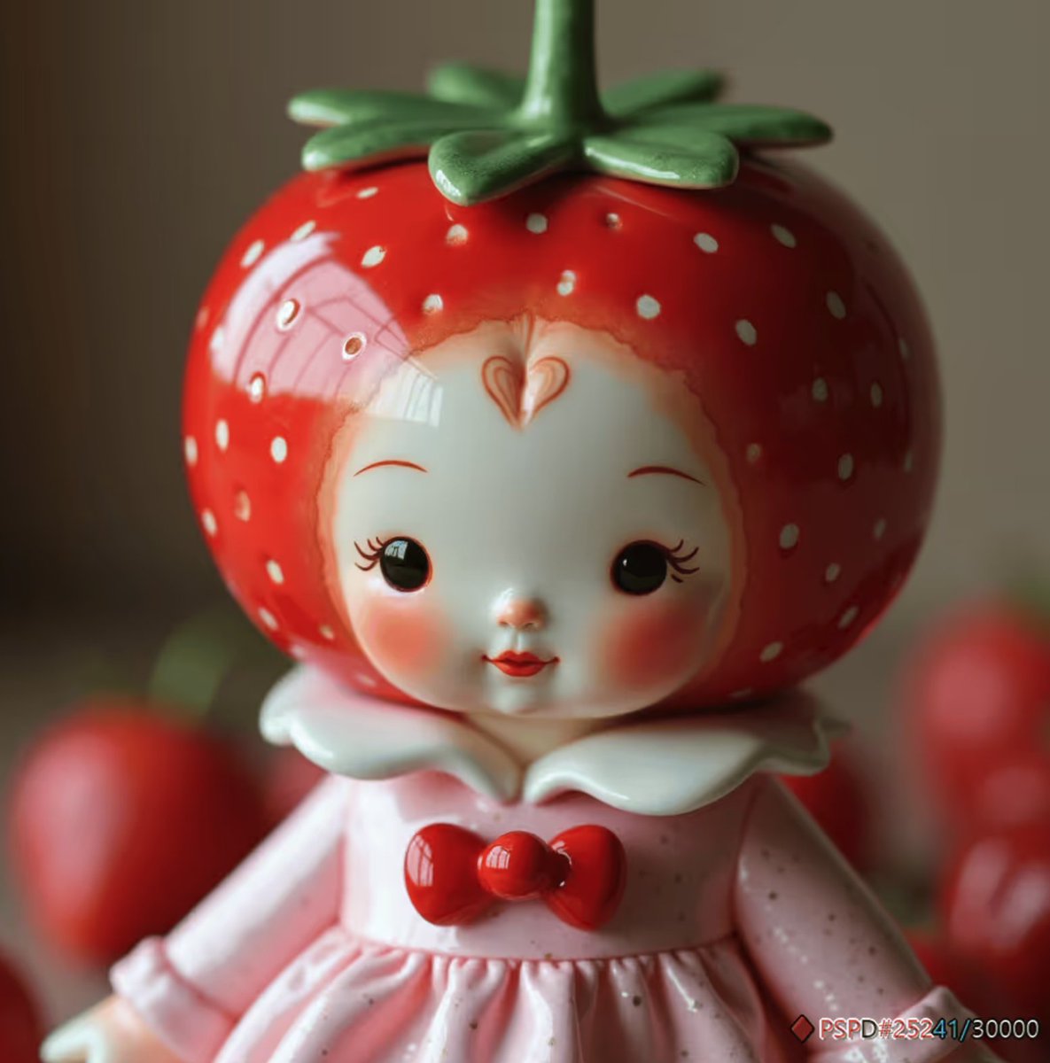 cd_BE's tweet image. So I found these Pastel Strawberry Porcelain Doll in my hidden. Minted 6 days from a NullAddress. They do look kinda cute.