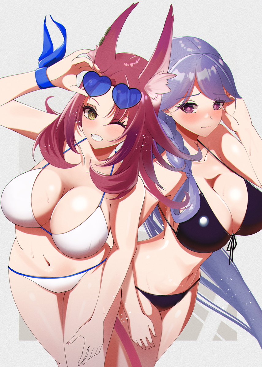 hisousakuya's tweet image. #遊戯王クロニクルズ 
今回のアニメで姉さんたちが見れるぞ！
どっちが好きかって？
シュライグに決まってるだろ！