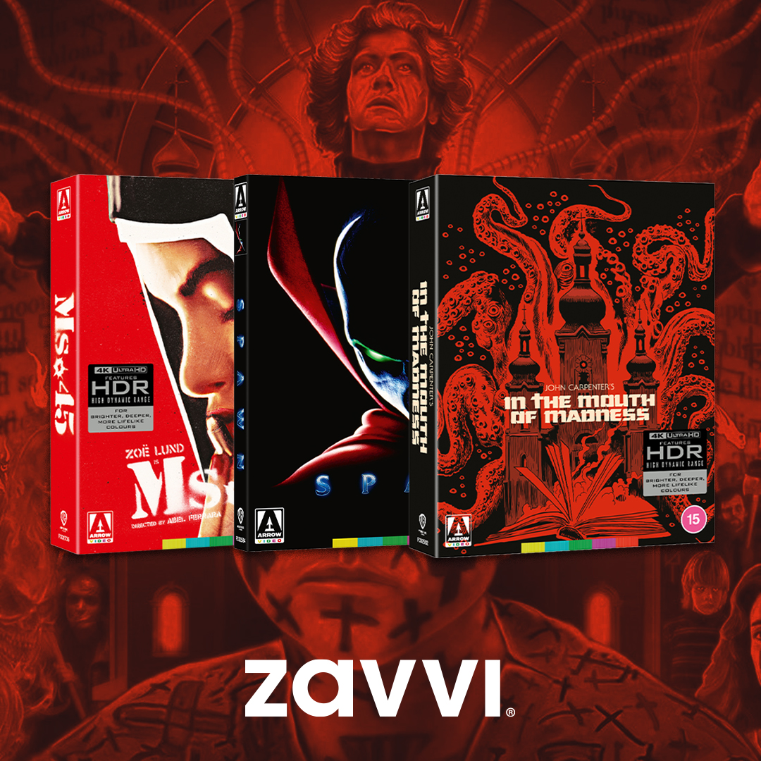 zavvi's tweet image. It&apos;s a mammoth month for new @ArrowFilmsVideo 4K Collector&apos;s Editions, with John Carpenter&apos;s cult classic IN THE MOUTH OF MADNESS leading the pack!

Browse and pre-order here &amp;gt;&amp;gt;&amp;gt; zavvi.com/brands/arrow/v…