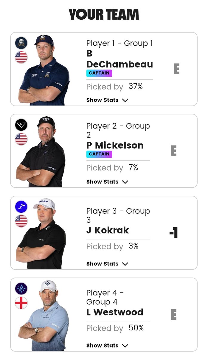 Team looking good! Let's go! <a href="/livgolf_league/">LIV Golf</a> #LivGolfBroardcast #LIVGolfUK