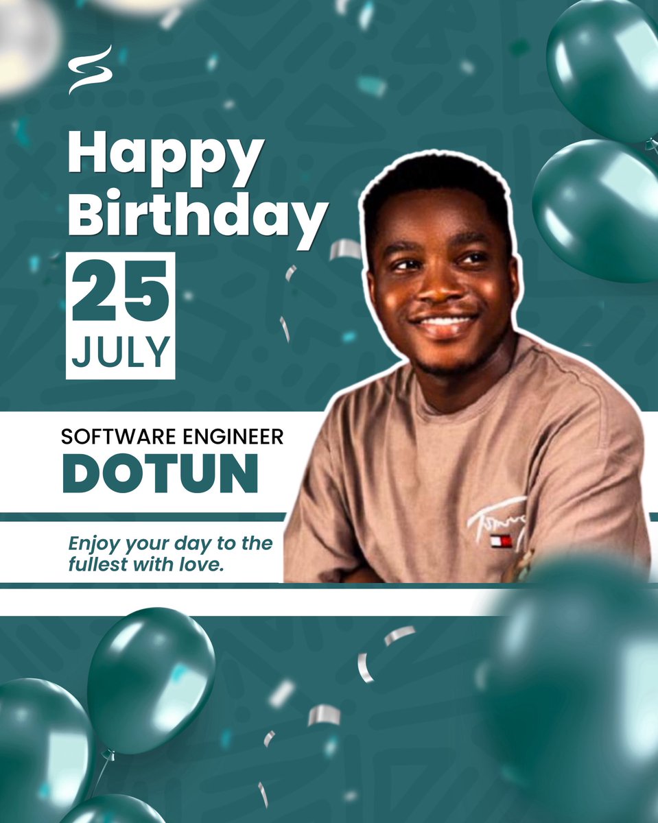 smarthivesms's tweet photo. Happy birthday to our Software Engineer, Dotun! 

Wishing you a year filled with growth, laughter, and success. Enjoy your special day! https://t.co/CcQJJE8YxN