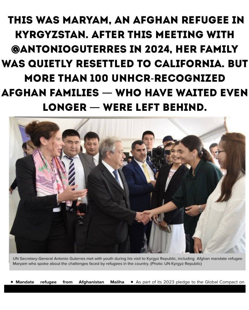 afghan_rf's tweet image. Why is UNHCR Central Asia silent?
Afghan refugees are being ignored — even those recognized by UNHCR and stuck in #Kyrgyzstan for over two decades.
More than 100 Afghan UNHCR-recognized families remain trapped without legal status, without resettlement, without protection.
Yet…