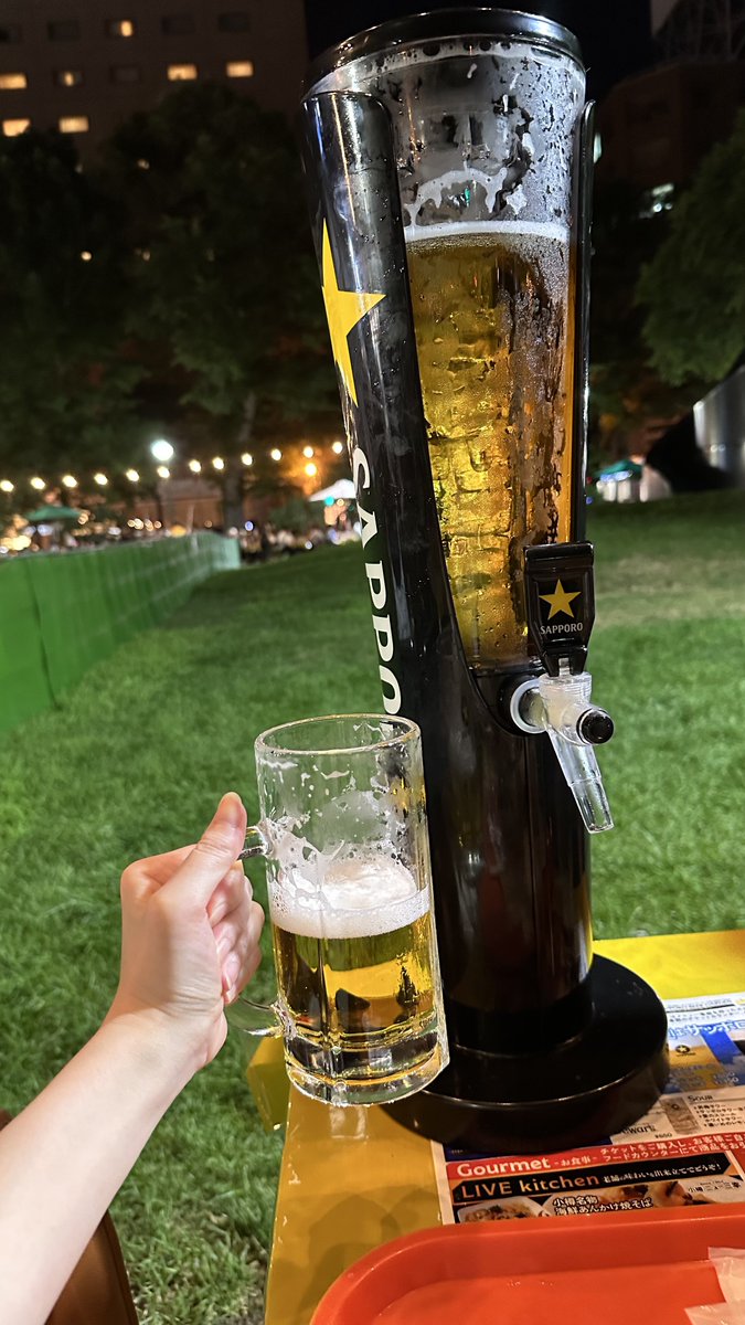 aka10uoq's tweet image. ビアガ🍻飲んだー！