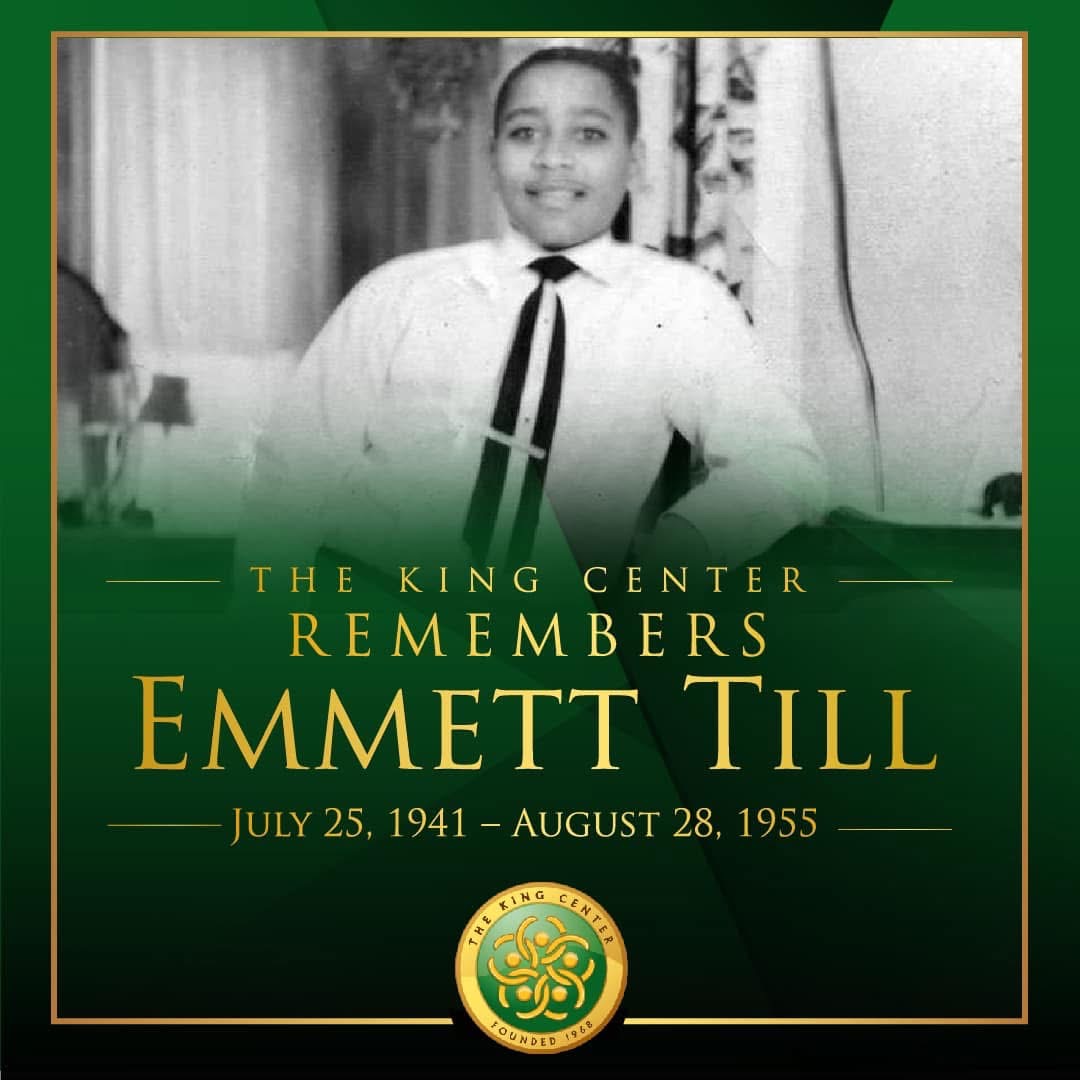 #EmmettTill would have been 84 today. His lynching, a most brutal example of the sociopathic, vile nature of racism and hate, is still fuel for the work. #TheKingCenter