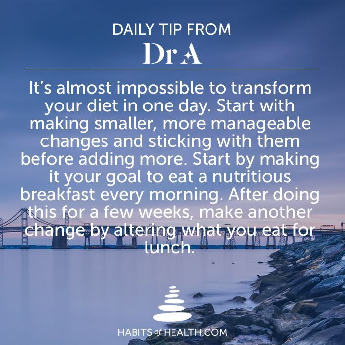 This is a journey, not a race. Focus on one small step at a time. #habitsofhealth