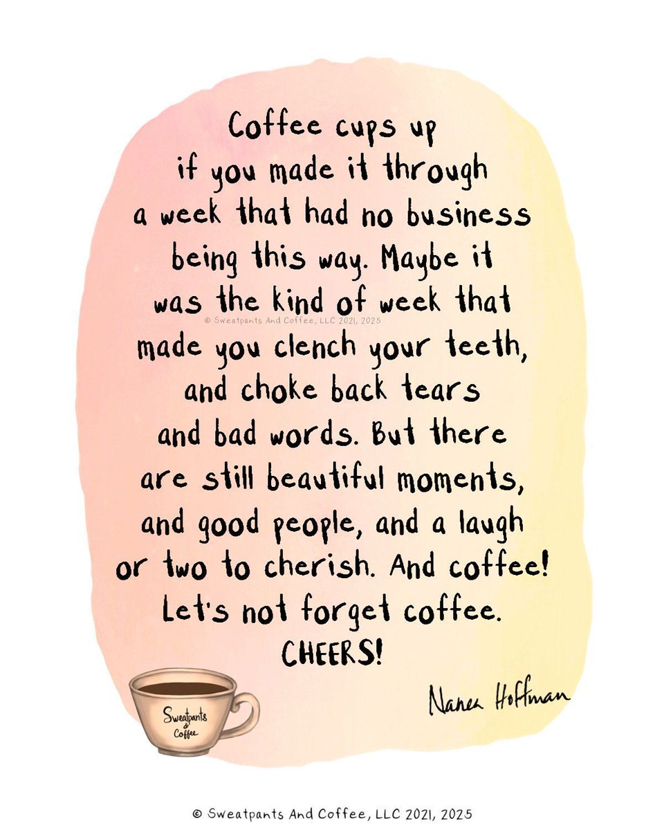 SweatpantsCafe's tweet image. TGIF! 🧡☕️