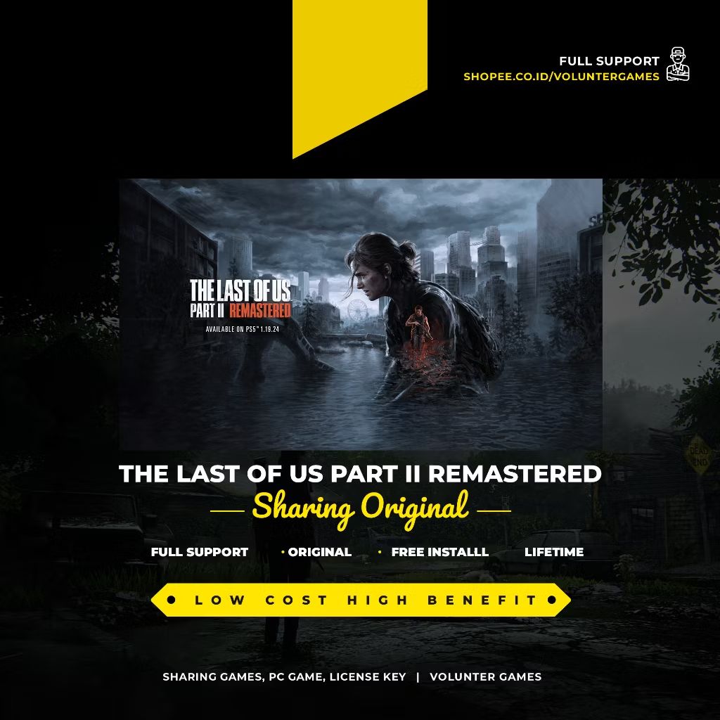 Cek THE LAST OF US PART II 2 REMASTERED PC ORIGINAL dengan harga Rp24.900. Dapatkan di Shopee sekarang! s.shopee.co.id/3LG82U5han?sha…