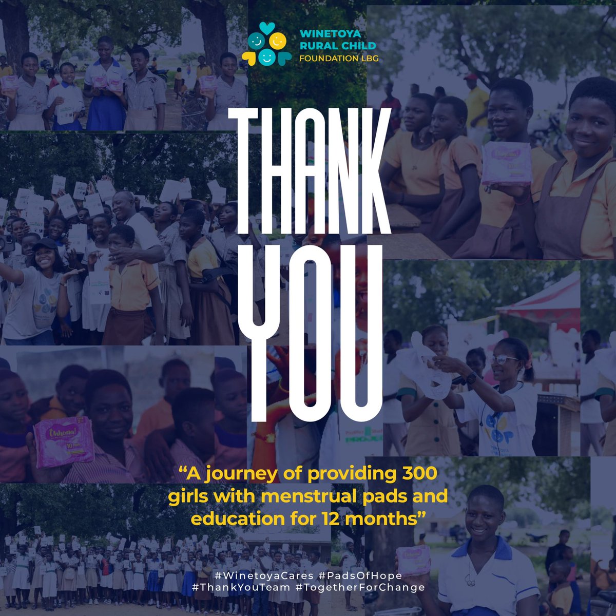 TheRuralChildF1's tweet photo. Big thank you to the team💚We successfully launched the one-year pad donation initiative, a super impactful day! 🙌 Thanks to everyone's time, love, and dedication, 300 girls start their journey of dignity, education, and empowerment. Let's keep going! #WinetoyaCares #PadsOfHope https://t.co/78oDyxXaJI