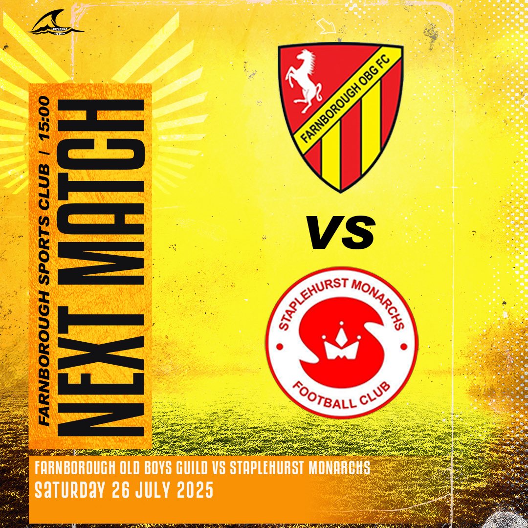 staplehurstmon's tweet image. 📅 NEXT MATCH - TOMORROW
🆚 Farnborough OBG FC
📍 AWAY – Next to Woodman Pub, Farrow Fields, High Street, Farnborough Village, Kent, BR6 7BA
⏰ NEW KICK-OFF: 2PM
Let’s keep the momentum going! 💪
#UpTheHurst