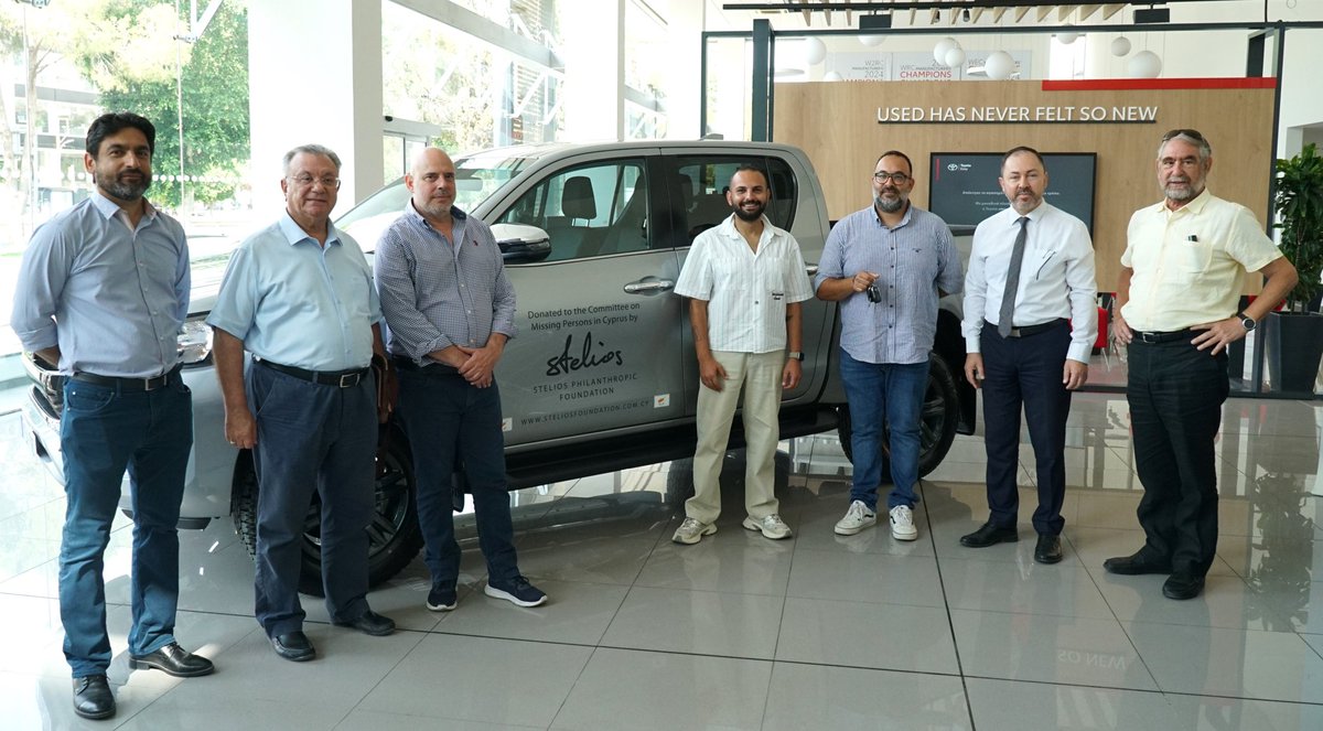 UNDPCY's tweet image. #UNDP Cyprus extends sincere thanks to the Stelios Philanthropic Foundation for donating a €30,000 Toyota Hilux Double Cabin to the Committee on Missing Persons in Cyprus (CMP). This vital support strengthens CMP’s fieldwork across the island.
🔗 More: cmp-cyprus.org
