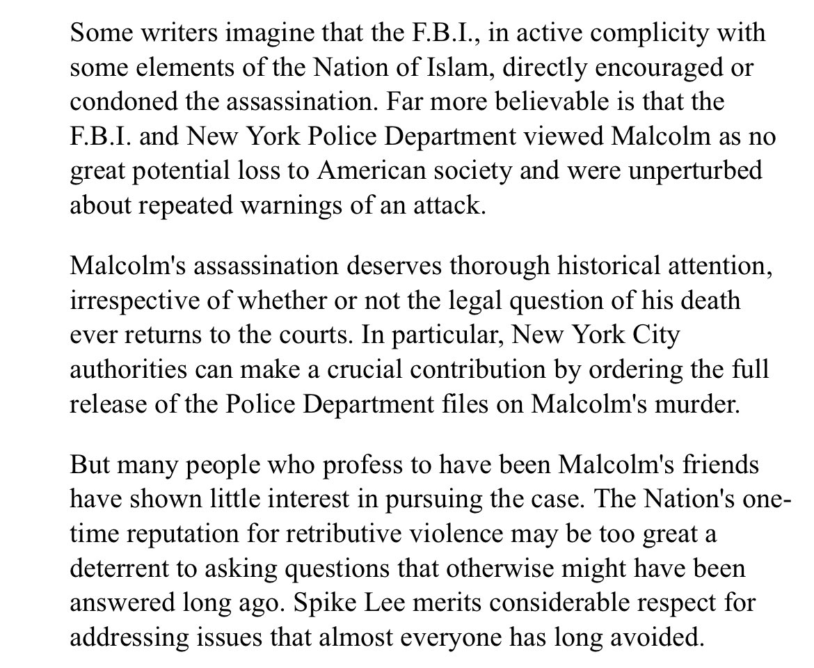 Both the “MLK was a cheater” myth and the “MLK participated in rape-parties” myth were laundered by the FBI through same historian: David Garrow (who also infamously  the FBI and NYPD had no material interest in seeing Malcolm X dead).

This is who people on Twitter listen to.