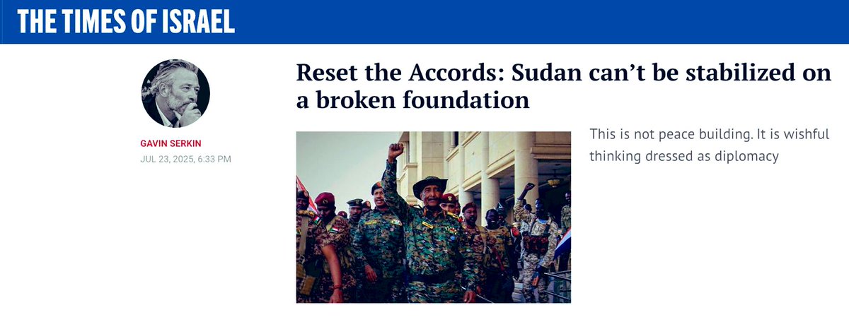 #Sudan’s peace process is repeating same mistakes that doomed #Yemen &amp; #Libya. #AbrahamAccords were meant to promote stability; in Sudan  they’ve been applied through a flawed exclusionary framework that ignores the country’s complex political realities. bit.ly/416vkSX
