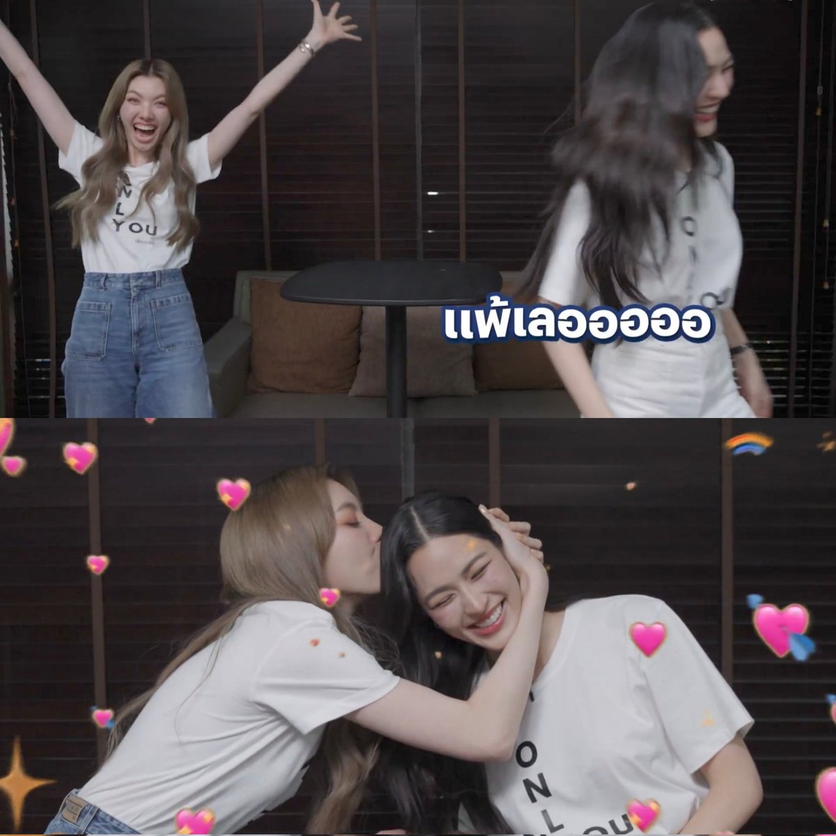 fhviolet's tweet image. losing = happy orm + a smooch on her head. honestly who can blame lingling 🤷🏻♀️