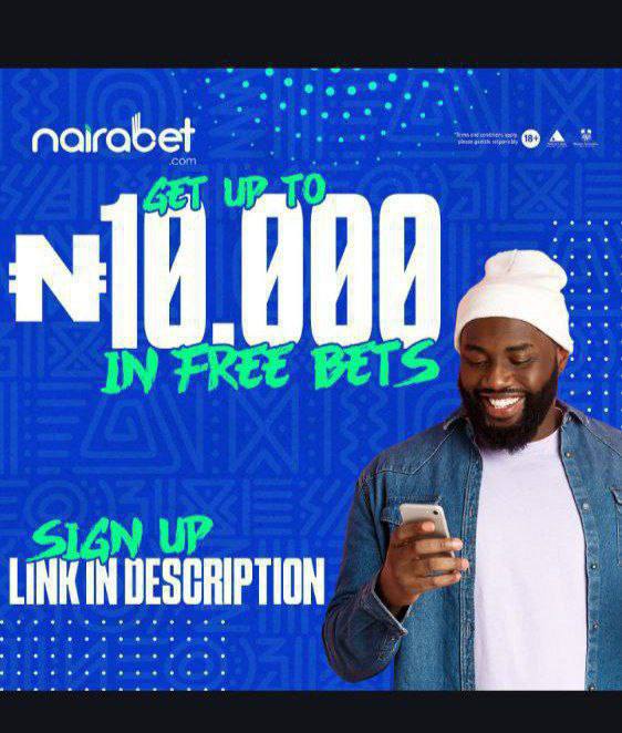 RealTeeZee's tweet image. TODAY ON NAIRABET
🎾 10 odds: Click here 👇
tinyurl.com/2m2dwvfz
🎾 50 odds: Click here 👇
tinyurl.com/59p4c3sw
Register for NairaBet here 👇
bit.ly/NAIRABETINVEST…
🔞 Stake Responsibly