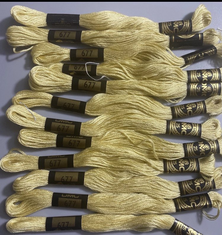 RonnieLewis4's tweet photo. Check out 12 #DMC 25 Embroidery Floss Skeins #Mouline Special Cotton 677 Very Light Old Gold https://t.co/pEJY7C4EQF #eBay via @eBay https://t.co/0V1GG3mXyJ